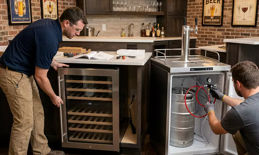 Wine Cooler and Kegerator Installation in San Lorenzo, CA