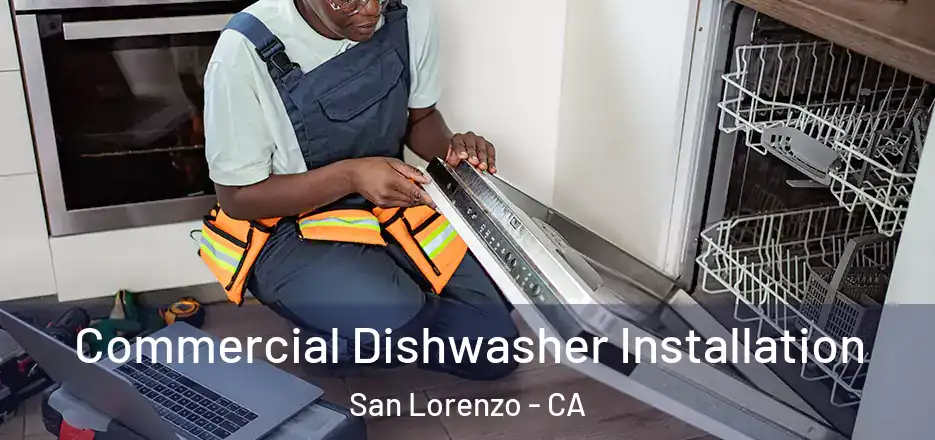  Commercial Dishwasher Installation San Lorenzo - CA