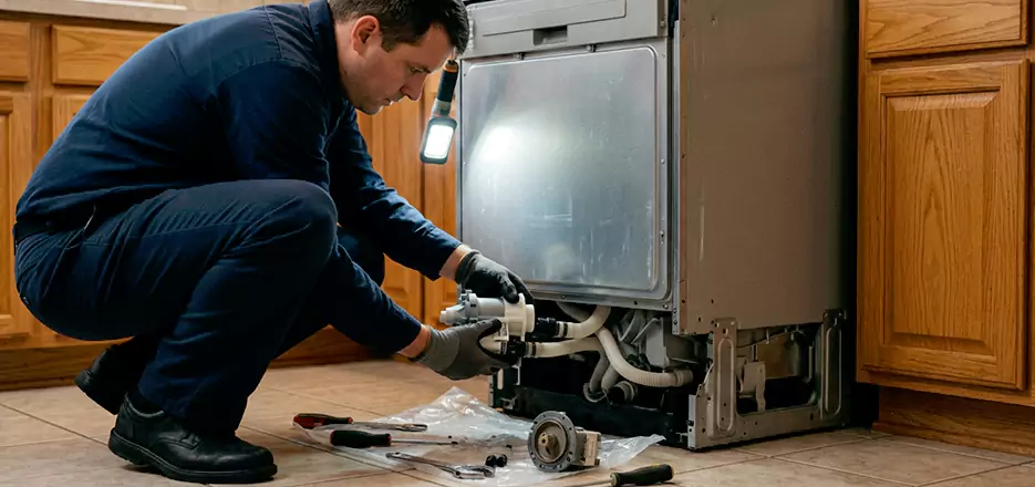 Dishwasher Drain Hose Repair in San Lorenzo