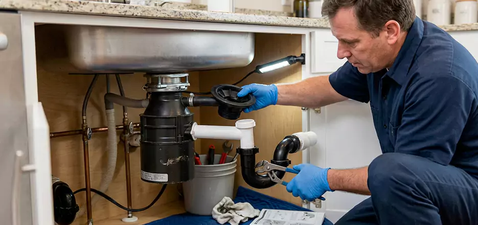 Garbage Disposal Splash Guard and Trap Installation in San Lorenzo