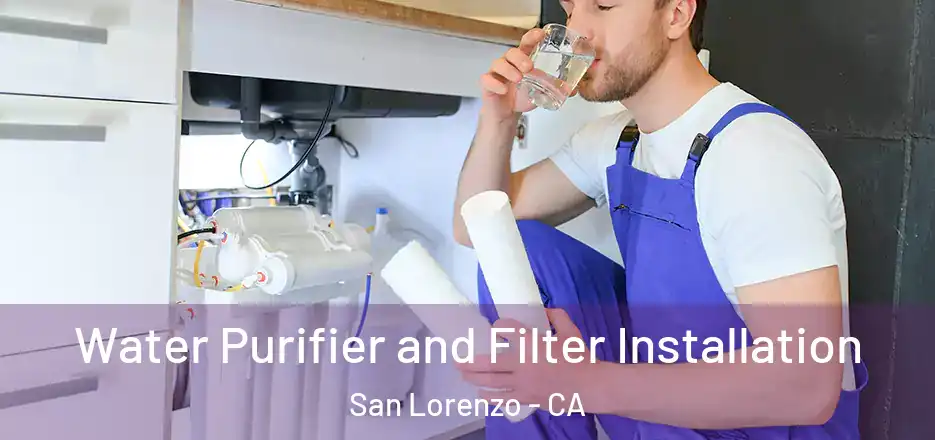 Water Purifier and Filter Installation San Lorenzo - CA